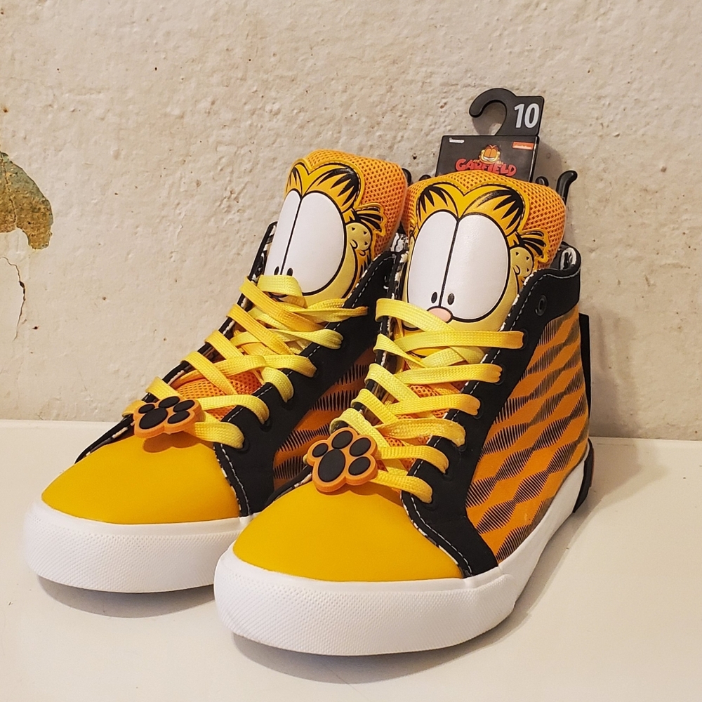 Ground Up X Nickelodeon Garfield Hi-top Sneakers Sz 10